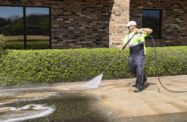 commercial concrete cleaning in athens